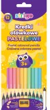 Creioane colorate Strigo Pastel, set 12 culori