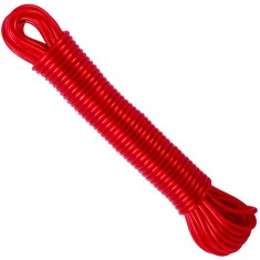 Sfoară Rufe Universal, Model 10m, Culoare Roșu, Material Plastic