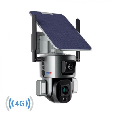 Camera Supraveghere Solara 4G 4K Ultra HD 6.0 mm Lentila, Dual Camera 8 MP (4MP+4MP), Rotire Din Aplicatie, Rezistenta La Apa IP 66 foto