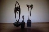 Statuiete (3) realizate de olandeza Corry Ammerlaan