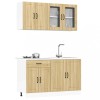 VidaXL Set dulap de bucătărie din 4 piese &bdquo;Lucca&rdquo; lemn stejar Sonoma 3314864