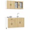vidaXL Set dulap de bucătărie din 4 piese &bdquo;Lucca&rdquo; lemn stejar Sonoma 3314864