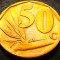 Moneda 50 CENTI - AFRICA de SUD, anul 2006 * cod 3997 = ININGIZIMU AFRIKA