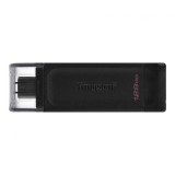 Memorie externa Kingston DataTraveler 70 128GB USB 3.2 Type-C Black