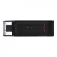 Memorie externa Kingston DataTraveler 70 128GB USB 3.2 Type-C Black