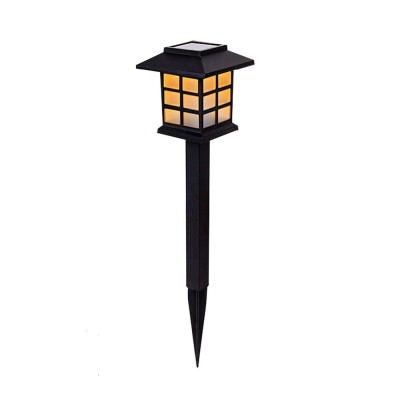 Lamp&amp;Auml; solar&amp;Auml; led tip felinar, iluminare alb rece, design modern, rezistent&amp;Auml; la intemperii, 38 cm foto