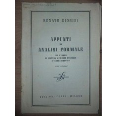 Appunti di analisi formale- Renato Dionisi