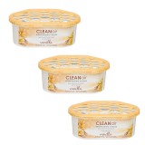 Set 3 absorbante umiditate Clean Air, suprafata 35 mp, 3 x 100 gr, aroma vanilie