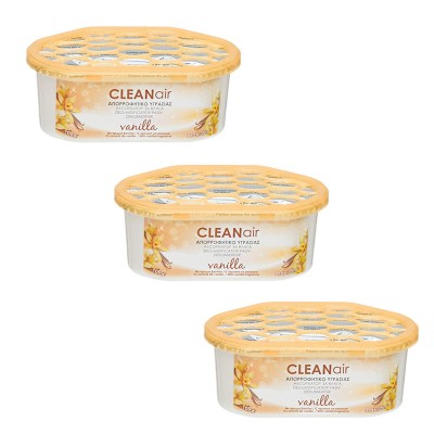 Set 3 absorbante umiditate Clean Air, suprafata 35 mp, 3 x 100 gr, aroma vanilie foto
