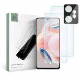 Set 2 Folii Ecran si 1 Folie Camera Tech-Protect Supreme pentru Xiaomi Redmi Note 12 4G/LTE Transparent