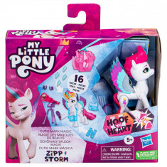 Figurina My Little Pony cu accesorii, Cutie Mark Magic, Zipp Storm, F5249