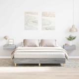 VidaXL Cadru de pat fără saltea Gri Sonoma 140x200 cm lemn prelucrat