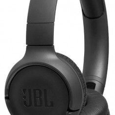 Casti Stereo JBL T500BT, Bluetooth, Pure Bass Sound, Hands-free Call, Microfon (Negru)