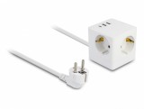 Prelungitor cub cu 3 x Schuko + 2 x USB-A + 1 x USB type C 1.5m Alb, Delock 11497