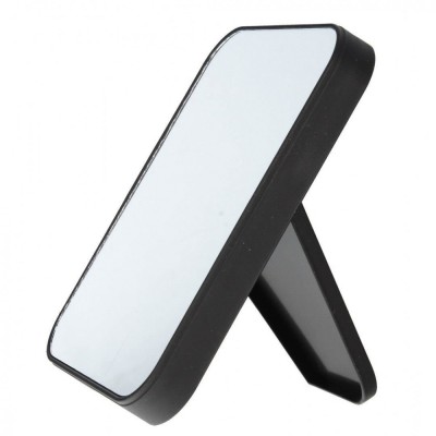 Oglinda cosmetica, plastic, neagra, cu picior, Top Choice 85062, 15 x 11 cm foto