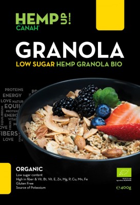 GRANOLA LOW SUGAR CU CANEPA ECO 400gr CANAH foto