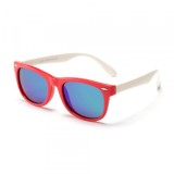 Ochelari De Soare Copii Techsuit D802, Polarizati, Protectie UV, Rosi Albi Verzi
