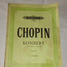 FR.CHOPIN - KONZERT Nr.2 F-MOLL FUR KLAVIER UND ORCHESTER OPUS 21 EDITION PETERS