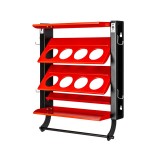 Dulap de perete pentru spray-uri PROLINE, otel carbon, sarcina 45 kg, montaj perete, 540x436x160 mm