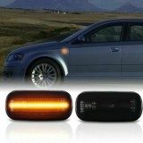 Lampi semnalizare laterala/aripi LED fumurii pentru Audi A4 B6, B7, A6 C6, A3 8P+sportback, Recambo
