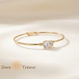 Cumpara ieftin Bratara Bufnita Intelepciunii , Bratara fixa pentru fetite placata cu aur 14K