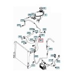 Furtun radiator Mercedes C-Class 2007-2014, Cls-Class 2011-, E Cabrio 2010-, E Class 2009-2016, E Coupe 2009-, cauciuc, RapidAuto 5018PW-1