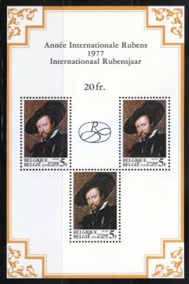 Belgia 1977 - Rubens, bloc neuzat foto