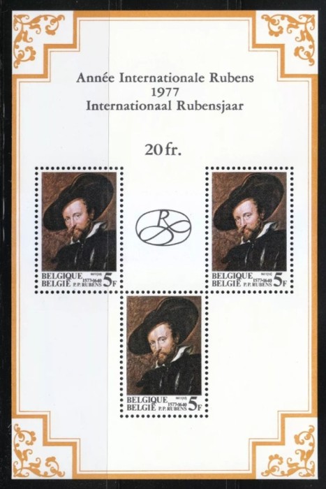 Belgia 1977 - Rubens, bloc neuzat