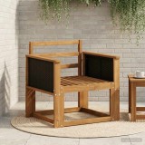 vidaXL Canapea Medie pentru Exterior Lemn Solid de Acacia natural 3438818