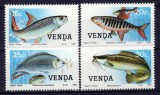 Venda 1987 - Pești de apa dulce, fauna, serie neuzata