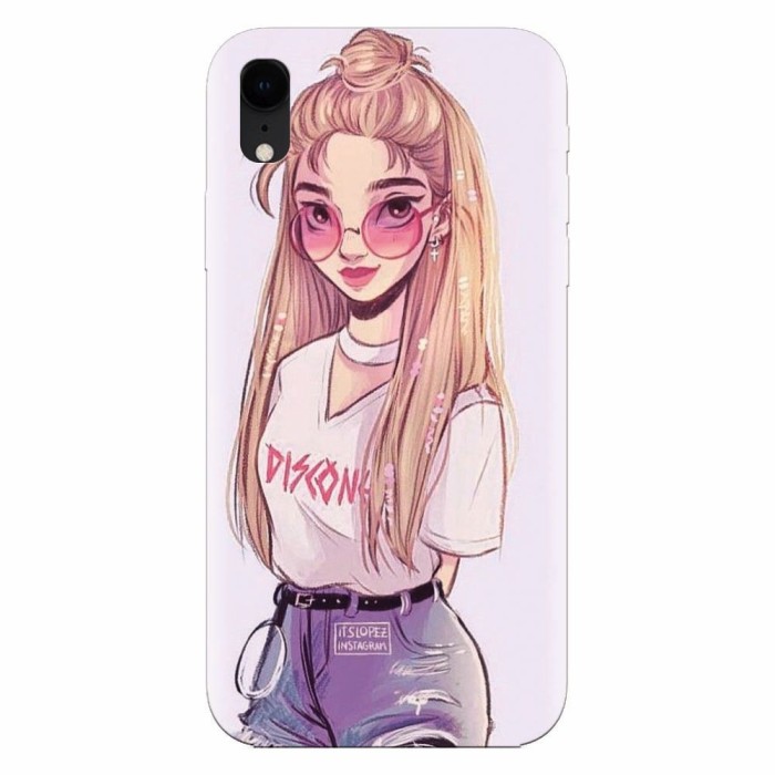 Husa silicon pentru Apple Iphone XR, Girl Look