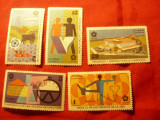 Serie Cuba 1970 - Expozitia Osaka ,5 valori, Nestampilat
