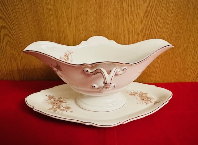 SOSIERA DIN PORTELAN FIN- MARCAJ HERMANN SOMMER DUSSELDORF L26CM
