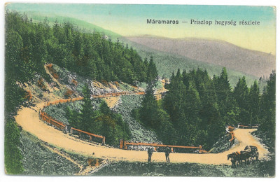 4105 - MARAMURES, Pasul Prislop, Romania - old postcard - unused foto