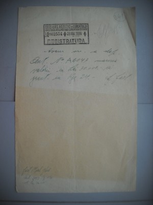HOPCT DOCUMENT VECHI 361 MINISTERUL INDUSTRIEI COMERT EXTERIOR /BUCURESTI 1936 foto
