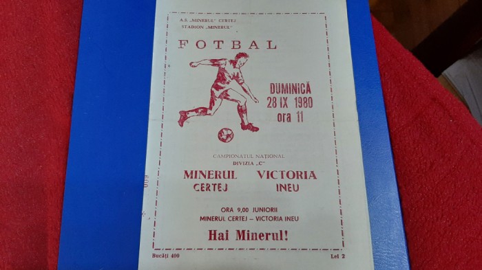 program Minerul Certej - Victoria Ineu