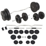 Set de haltere și gantere, 60 kg