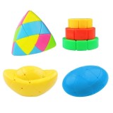 Cumpara ieftin Set 4 cuburi, Yuxin Egg 3x3, Cake 3x3, Zongzi, Ingots, Stickerless, 406CUB