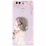 Husa silicon pentru Huawei P9 Plus, Girl 001