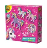 Set creativ SES Creative - Margelute si abtibilduri, unicorni