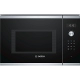 Cuptor cu microunde incorporabil BEL554MS0 Seria 6, Bosch, Otel inoxidabil, 25L, 900W, Grill, TouchControl