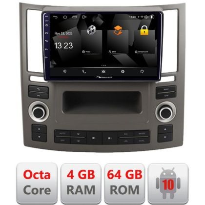 Navigatie Infiniti FX45 2007-2009 Android Octa Core 720p 4+64 DSP 360 camera carplay android auto CarStore Technology