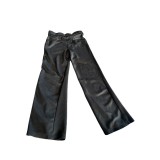 Pantaloni fetita , lungi , culoarea negru , marimea 122 model Sinsay