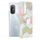 Cumpara ieftin Husa pentru Huawei nova 9 SE, Techsuit Marble Series, Purple Hex