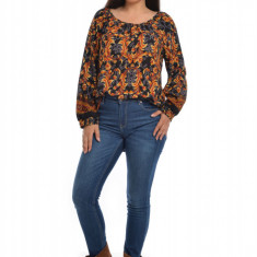 Bluza Dama Multicolora cu Imprimeu Combinat - XL
