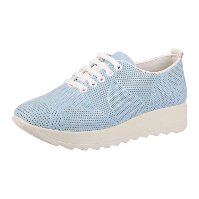 Pantofi sport dama din piele naturala Dyany Pegasus - albastru - mar. 39 - Fabricat &icirc;n Bucovina
