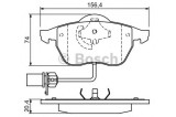 Set placute frana,frana disc AUDI A4 Cabriolet (8H7, B6, 8HE, B7) (2002 - 2009) BOSCH 0 986 424 482