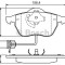 Set placute frana,frana disc AUDI A6 (4A, C4) (1994 - 1997) BOSCH 0 986 424 482