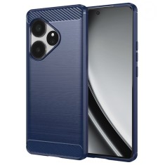 Husa Realme GT 6 Techsuit Carbon Silicone, albastru