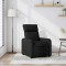 Fotoliu rabatabil, negru, material textil - 2